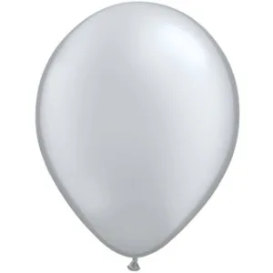 7" Qualatex "Metallic Silver" Balloons