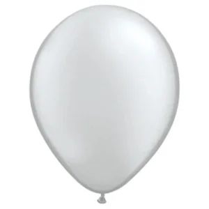 11" Qualatex "Metallic Silver" Round Balloons