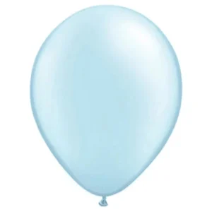 11" Qualatex "Pearl Light Blue" Round Balloons