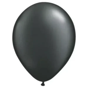 11" Qualatex "Pearl Onyx Black" Round Balloons