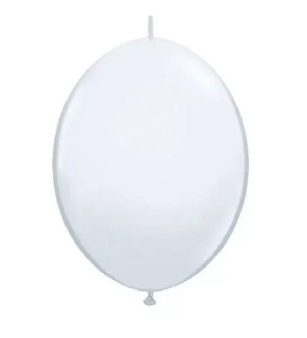 Qualatex 6" QuickLink "Pearl White" Balloons